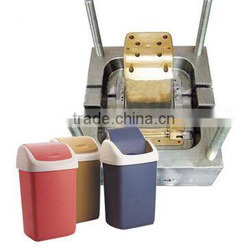 2014 Hot Selling Injection Plastic Dustbin Mould Making