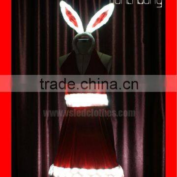 white LED Light Christmas Dress