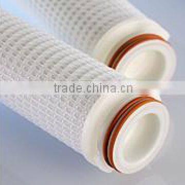 High flow 130mm pleated filter cartridge