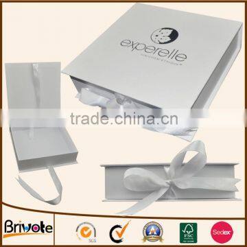 Custom printing white cardboard gift box/white packaging paper white box