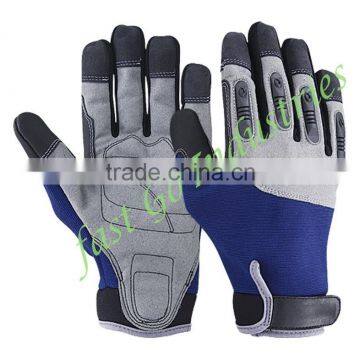 leather mechanical gloves