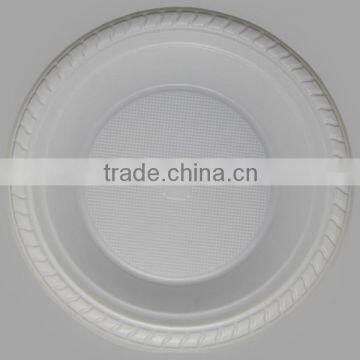 Disposable 7inch Plastic soup round bowl, plastic dinner plate