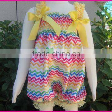 KP-ZZ013 Newborn candy color chevron sleeveless baby girl romper baby clothes 2015