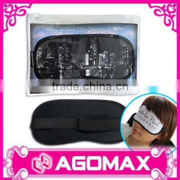 Paper Card in PVC Zipper Bag Microfiber Eyeshade Sleep