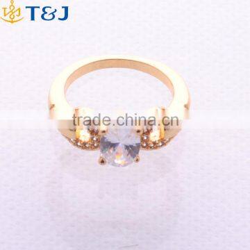 >>>2016 YIWU T&J women fashion European style rings for couples gold plated engagement ring rhinestone crystal rings for lady/