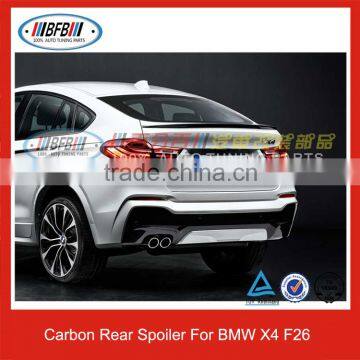 For BMW X Series X4 F26 Rear Lip Spoiler Carbon Fiber Trunk Spoiler