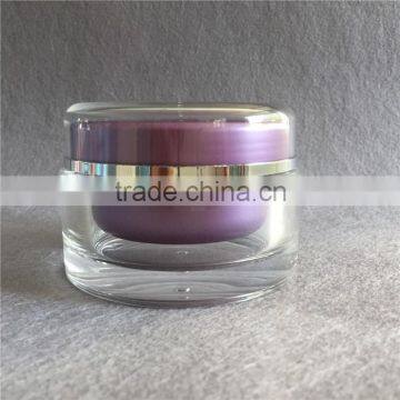 Double wall acrylic body cream jar 100g