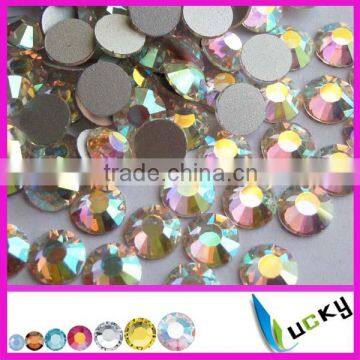 New 2014! High Quality ss20# 1440pcs/bag Hematite Color Flat back non hotfix rhinestone nailart Strass crystal beads For DIY