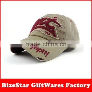 fashion cotton with embroidery logo baseball cap