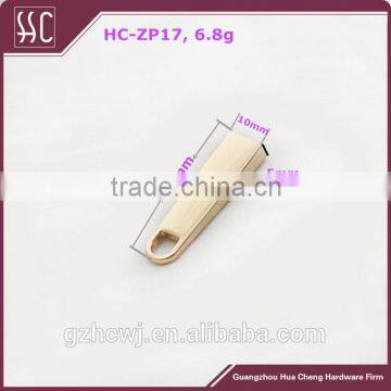 Guangzhou metal #3/#5/#8 zipper designer logo zipper slider