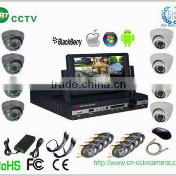 8ch cctv dvr kit with 8pcs IR 600tvl camera (GRT-D7008MHK6-3ST)