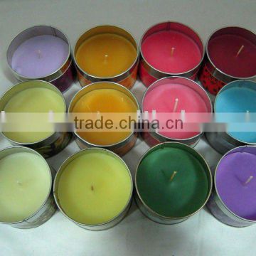 ali express Tin soy wax candle