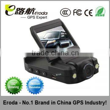 best selling car DVR,car camera, 270 Degree rotating display,120Dedree visual