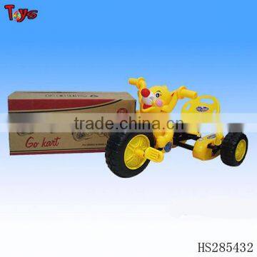 Plastic cartoon toy pedal car