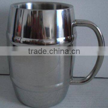 Stainless steel beer mug