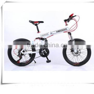 20 inch 21-speed damping steel portable folding mountain bike luxury fever type style car portable folding mountain white black