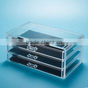 Clear cheap custom 3 tier acrylic lipstick holder for sale