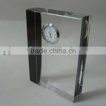 Crystal Cube Handmade Gift Clock For Business Souvenirs