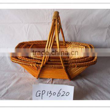 Hot sale cheap willow basket for decoration arts crafts for fruit flower
