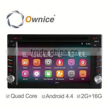 Ownice quad core Android 4.4 up to android 5.1 indash universal car DVD built in wifi DDR3 2G RAM