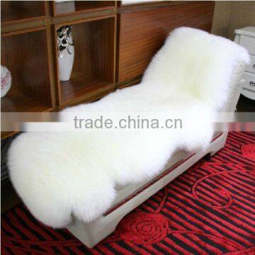 New Design Fashionable 100% wool sheared sheep fur skin rugs/blanket110*60cm