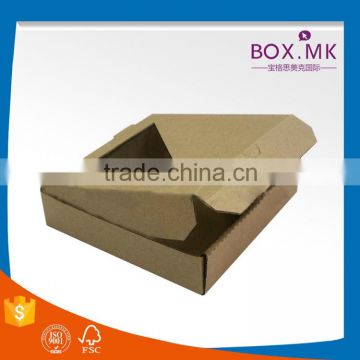 2016 Hot Sell Ecofriendly Environment Newest Square With PVC Window Corrugated Pizza Packing Box