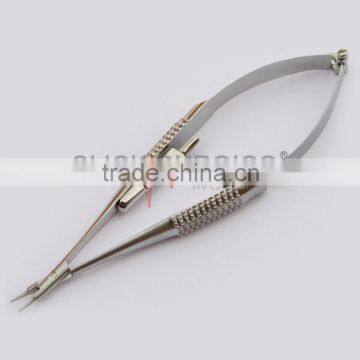 Micro Needle Holder Straight with Lock Microsurgery Instruments