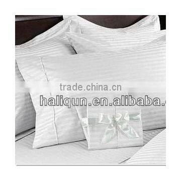 3 cm Stripe Design Satin 60s*40s T300 Pillow Case Hotel Home White Pillow