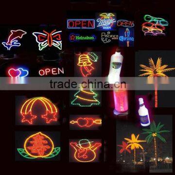 2.3mm 3.2mm el Glowing Wire/ Led Light Rope el Glowing Cable/ EL Chasing Wire photo-3