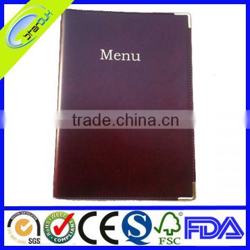 leather menu cover for wholesale