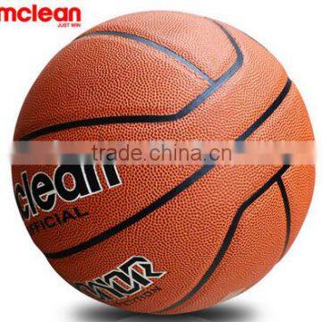 Mclean good quality size 7 basketball in PU material