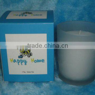 175g Green Tea Scented Cheap Candle in glass jar and gift box