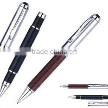 BINX2228 leather metal ballpoint pen