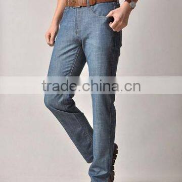 Micro elastic straight jeans