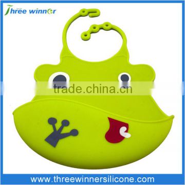 waterproof silicone baby bib with factory price wholesale