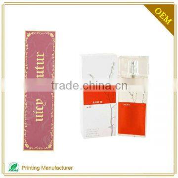 Strong Adhesive Red Perfume Label Sticker Design Factory