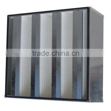 Metal frame H14 V-type HEPA Air Filter