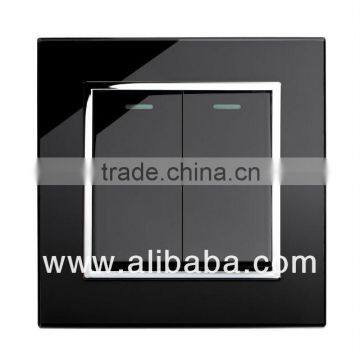 RTS2005 Mechanical Light Switch 2 Gang Black CT