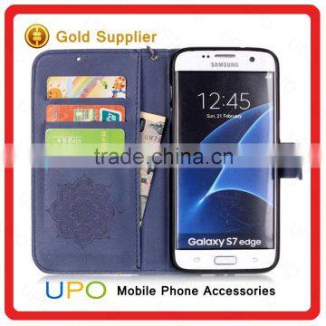 [UPO] Wholesale Luxury Soft Leather Filp Wallet Mobile Phone Accessories Case Cover for Samsung S7 Edge photo-6