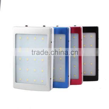 Unique Design Dual USB with LED light 50000mah Charger Solar Power Bank for Mobile Phone(OEM service)