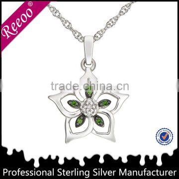 flower metal necklace