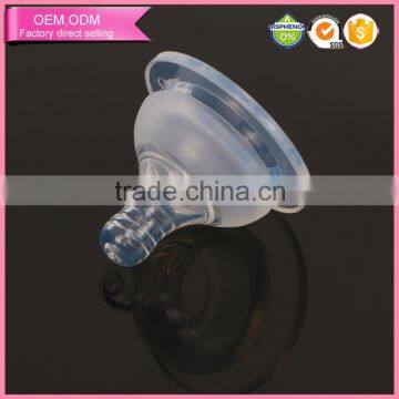 Natural Flow Wide Neck Bottle Liquid Silicone Baby Feeding Nipples photo-2