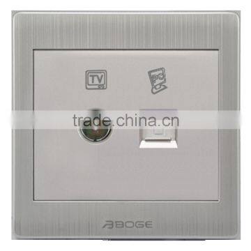 television socket and pc socket pressure- line type