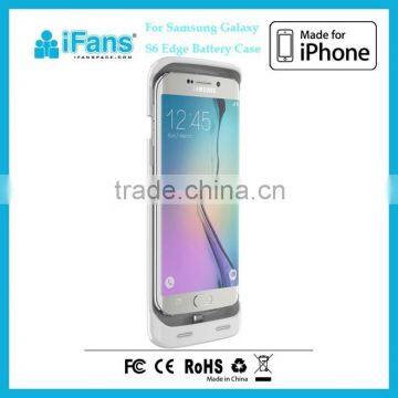 New Product 2015 for S6 Edge Charger Case, 3500mAh Power Bank Case for Samsung Galaxy S6 Edge