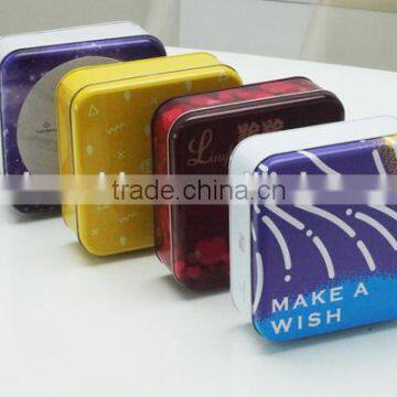 metal square food cans boxes