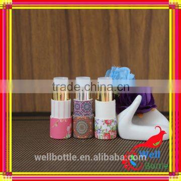 Paper tube for lip balm with round food grade cardboard tube with metal cosmetic packaging tubes