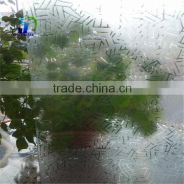 acid etching glass for living room glass partition acid etched pattern glass