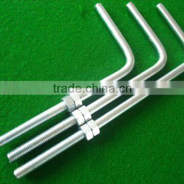 hot dipped zinc J type anchor bolt