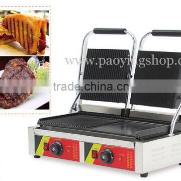 Commercial Use Non-stick 220v Electric Double Panini Grill photo-1