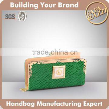 4533 Green Patent PU Wallets Elegant Women Purse and bags